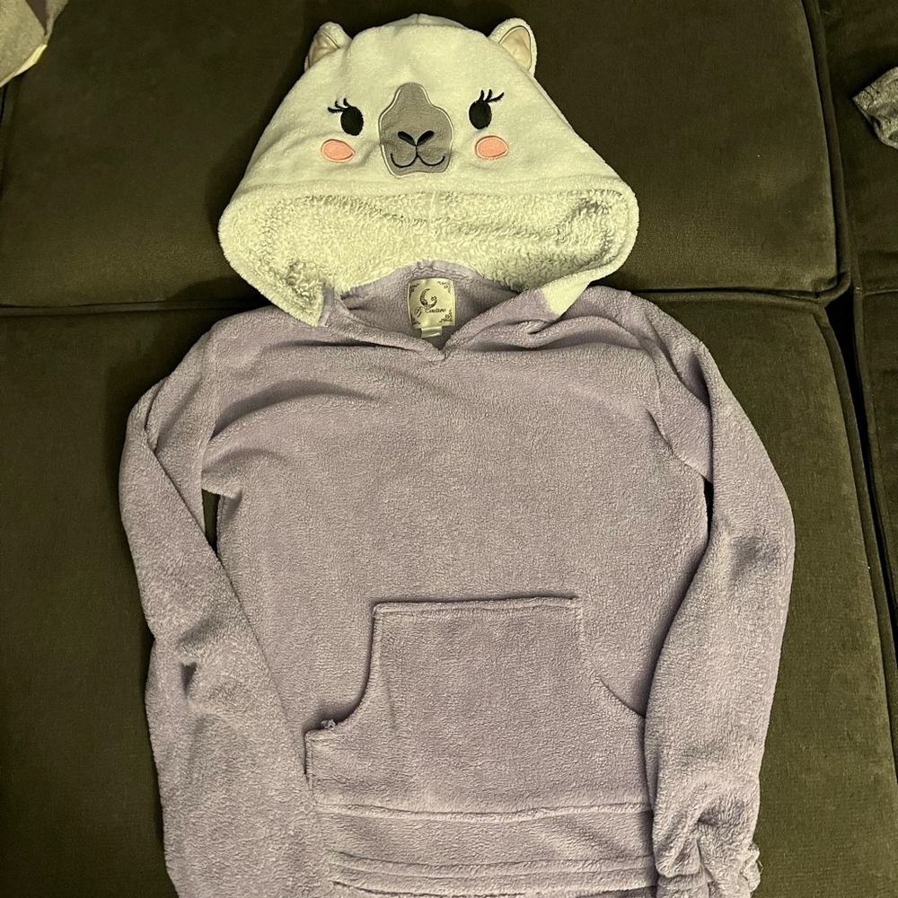 PJ Couture soft and fuzzy hoodie with adorable hood.